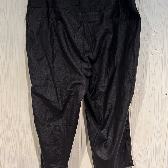 Ashley Stewart Crop Sheen Fabric Pants Size 16 - Picture 4 of 9